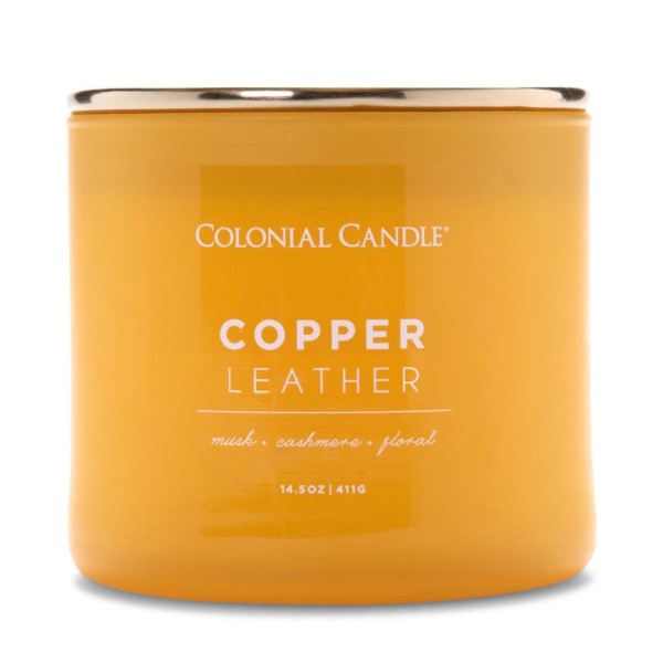 Duftkerze Copper Leather - 411g