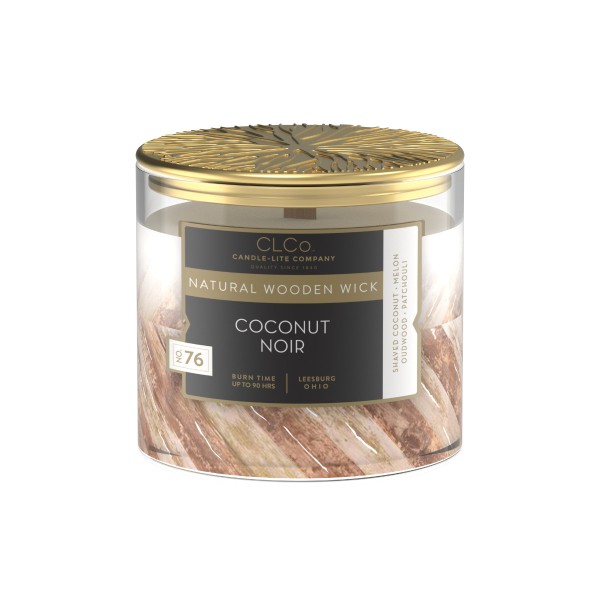Duftkerze mit Holzdocht Coconut Noir - 396g