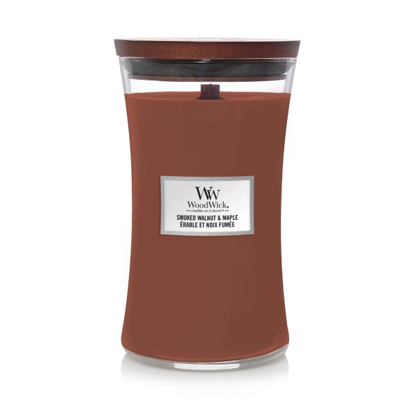 Duftkerze mit Holzdocht Smoked Walnut & Maple - Hourglass - 610g