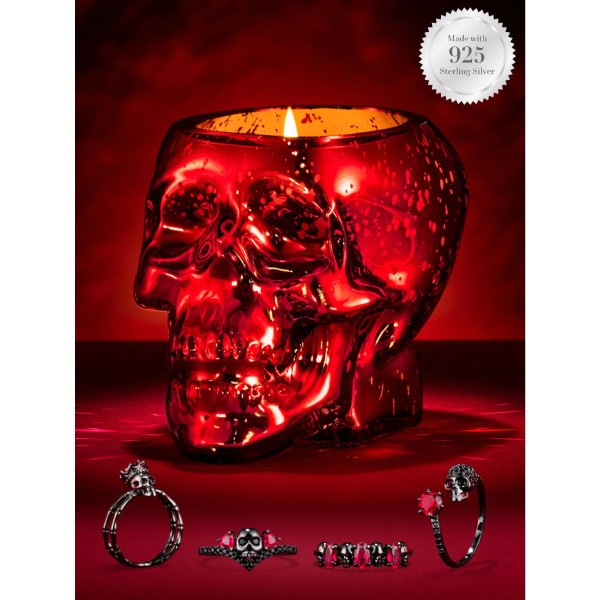 Duftkerze Red Skull - 925er Sterling Silber (Ring)