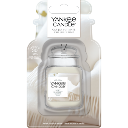 Yankee Candle Soft Blanket Car Jar Ultimate in transparenter Verpackung