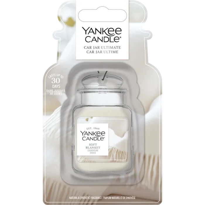 Yankee Candle Soft Blanket Car Jar Ultimate in transparenter Verpackung