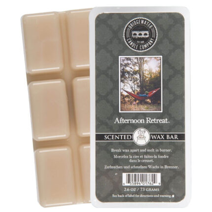Bridgewater Afternoon Retreat Wax Bar mit Verpackung und sechseckigen Wachsstücken