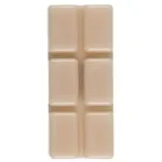 Beige Wax Bar mit sechs sichtbaren rechteckigen Teilstücken