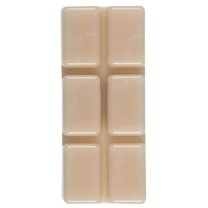 Beige Wax Bar mit sechs sichtbaren rechteckigen Teilstücken