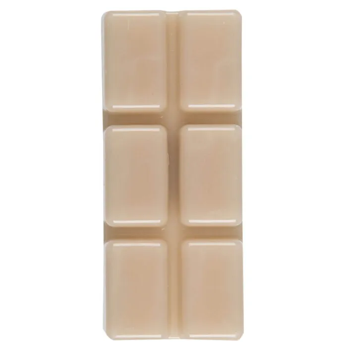 Beige Wax Bar mit sechs sichtbaren rechteckigen Teilstücken