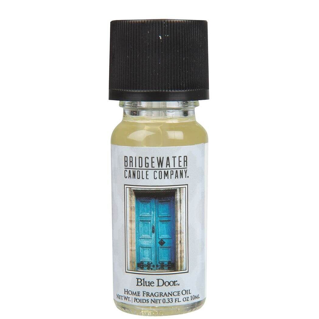 Blue Door Duftöl Produktansicht Bridgewater Blue Door Home Fragrance Oil Fläschchen mit schwarzem Deckel