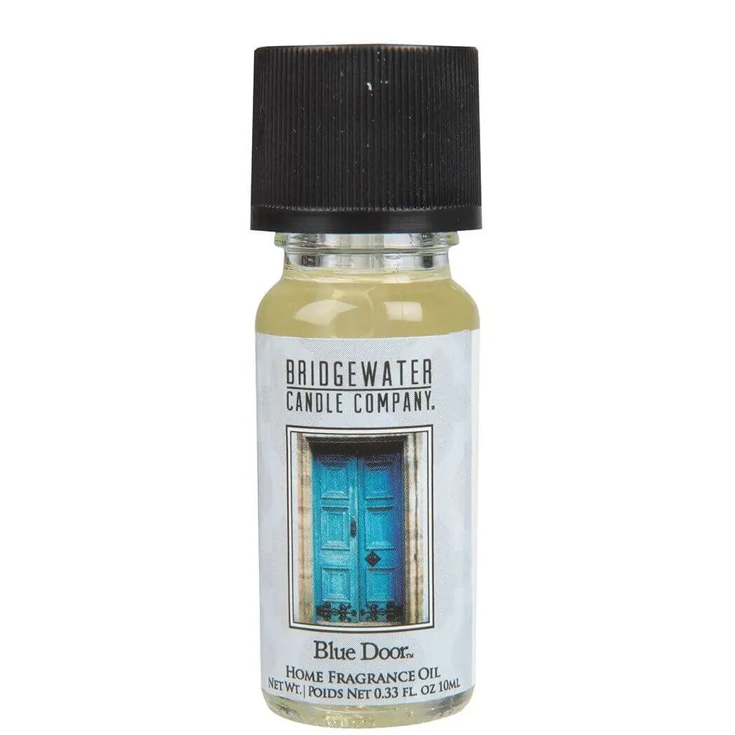 Blue Door Duftöl Produktansicht Bridgewater Blue Door Home Fragrance Oil Fläschchen mit schwarzem Deckel