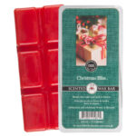 Verpackter roter Christmas Bliss Wax Bar mit sichtbarem Produktetikett