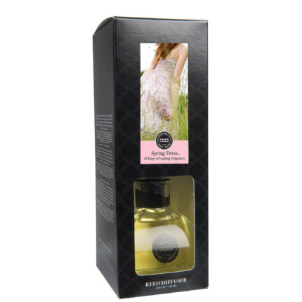 Frontansicht der Verpackung mit Spring Dress Reed Diffuser