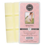 Verpackter Spring Dress Wax Bar mit Bridgewater-Etikett und Wachsstücken