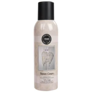 Sweet Grace Room Spray von Bridgewater mit Engelsflügelmotiv auf dem Etikett