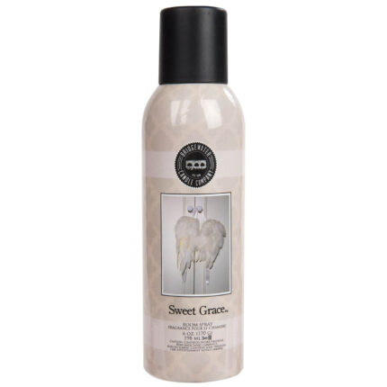 Sweet Grace Room Spray von Bridgewater mit Engelsflügelmotiv auf dem Etikett