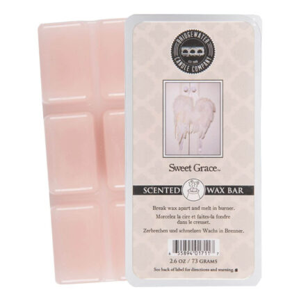 Verpackte Sweet Grace Wax Bar mit rosafarbener Wachstafel von Bridgewater