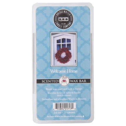 Bridgewater Wax Bar Verpackung mit Welcome Home Etikett