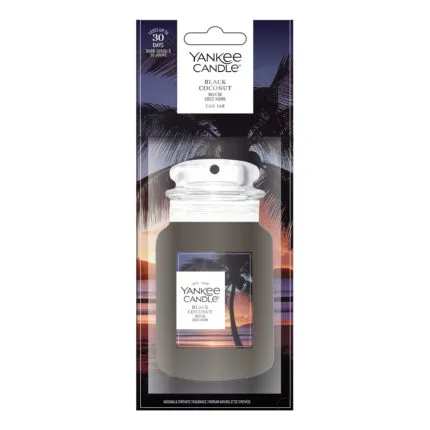 Car Jar Duftkarte Black Coconut, Schwarz
