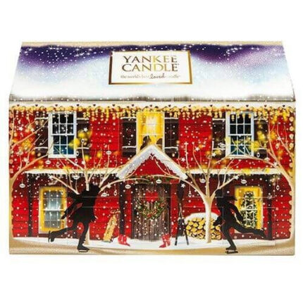 Yankee Candle Adventskalender Haus frontal abgebildet