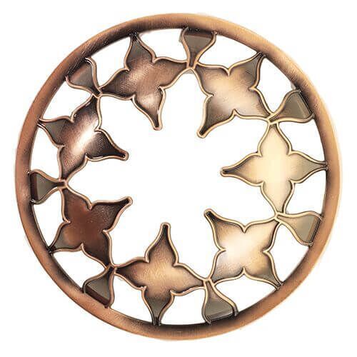 Illuma-Lid Moroccan Copper Runder Yankee Candle Illuma-Lid in Kupferoptik mit floralem Ausschnittmuster