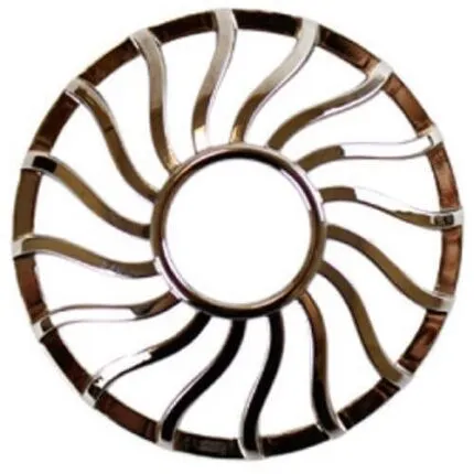 Yankee Candle Illuma-Lid Curve in Gun Metal mit spiralförmigem Metalldesign