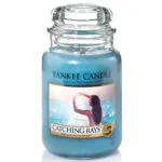 Yankee Candle Catching Rays im Glas mit sichtbarem Etikett