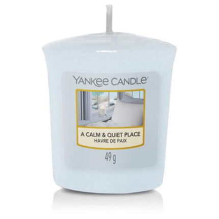 Weiße Yankee Candle Kerze A Calm & Quiet Place mit 49 g
