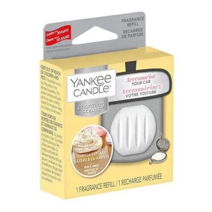 Yankee Candle Vanilla Cupcake Nachfüller mit Vorder- und Seitenansicht