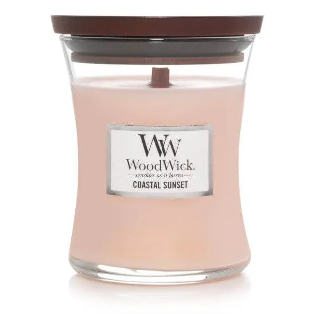 Coastal Sunset Kerze im Glas WoodWick Coastal Sunset Kerze im Glas mit braunem Deckel