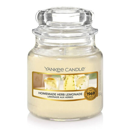 Yankee Candle Kerze im Glas mit Etikett Homemade Herb Lemonade