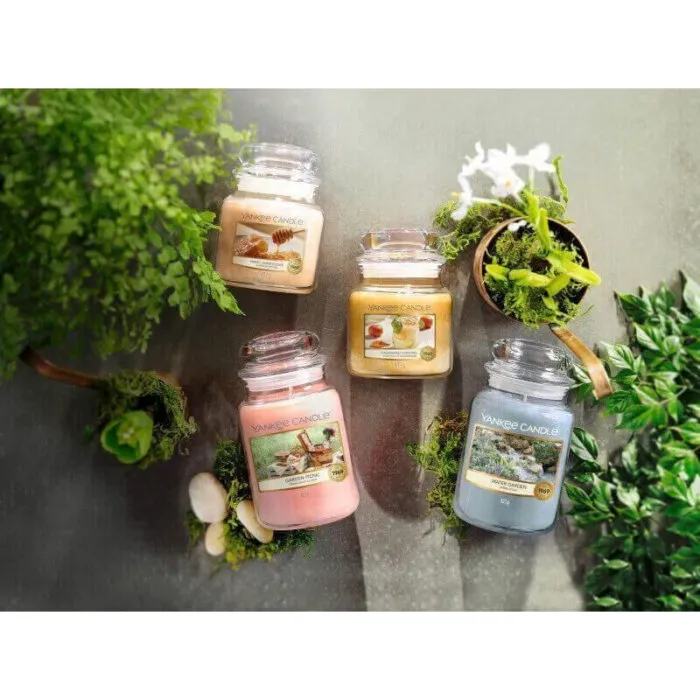 Calamansi Cocktail Kerze in einer Gruppe weiterer Yankee Candle Kerzen