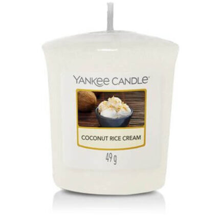Coconut Rice Cream Kerze von Yankee Candle mit sichtbarem Etikett
