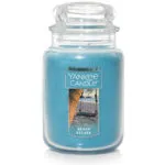 Blaue Yankee Candle Beach Escape Duftkerze im Glas