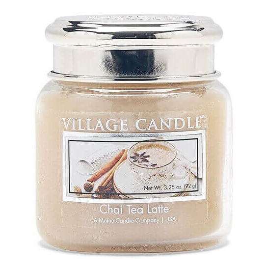 Chai Tea Latte Kerze Chai Tea Latte Kerze von Village Candle mit Metalldeckel