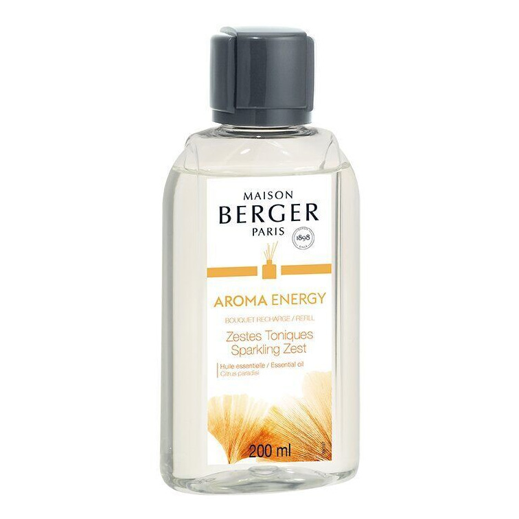 Aroma Energy Nachfüller Vorderansicht Aroma Energy Nachfüller von Maison Berger Paris mit Etikett