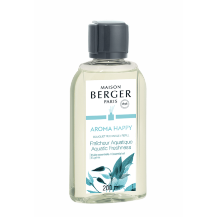 Freigestellte Flasche Maison Berger Aroma Happy mit 200 ml