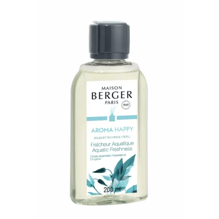 Freigestellte Flasche Maison Berger Aroma Happy mit 200 ml