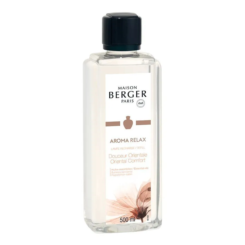Aroma Relax Nachfüller Nahaufnahme der Maison Berger Paris Aroma Relax Nachfüllflasche