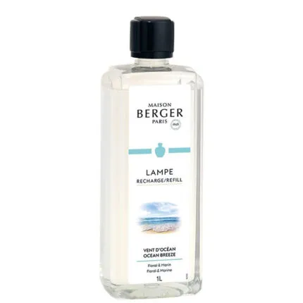 Maison Berger Nachfüllflasche mit Etikett VENT D’OCÉAN und 1L-Angabe