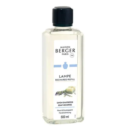 Nahaufnahme der Maison Berger Paris Nachfüller-Flasche mit lesbarem Etikett