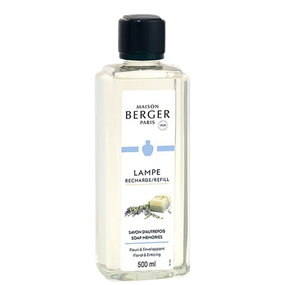 Seifen-Nachfüller 500 ml Nahaufnahme der Maison Berger Paris Nachfüller-Flasche mit lesbarem Etikett