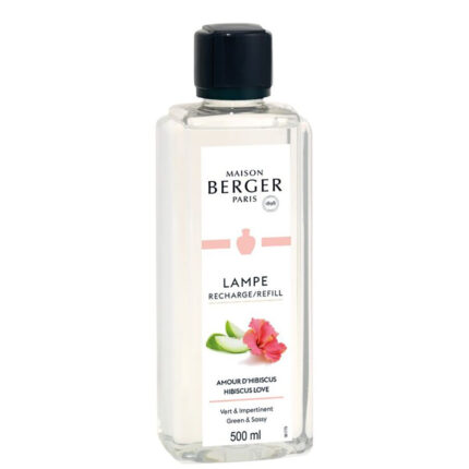 Maison Berger Paris Nachfüller mit Hibiskusmotiv und schwarzem Verschluss