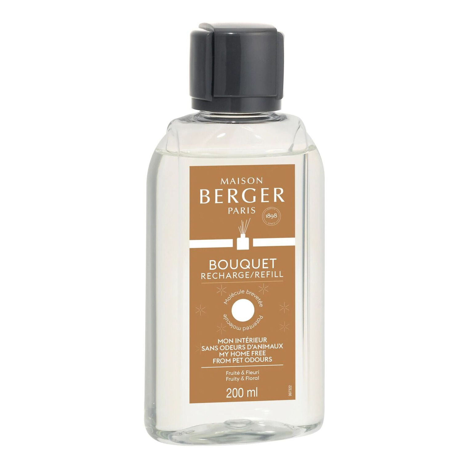 Nachfüller Bouquet von Maison Berger Maison Berger Paris Bouquet Nachfüller mit Etikett und schwarzem Verschluss
