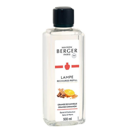 Maison Berger Paris Lampen-Nachfüller mit Etikett Orange de Cannelle und 500 ml