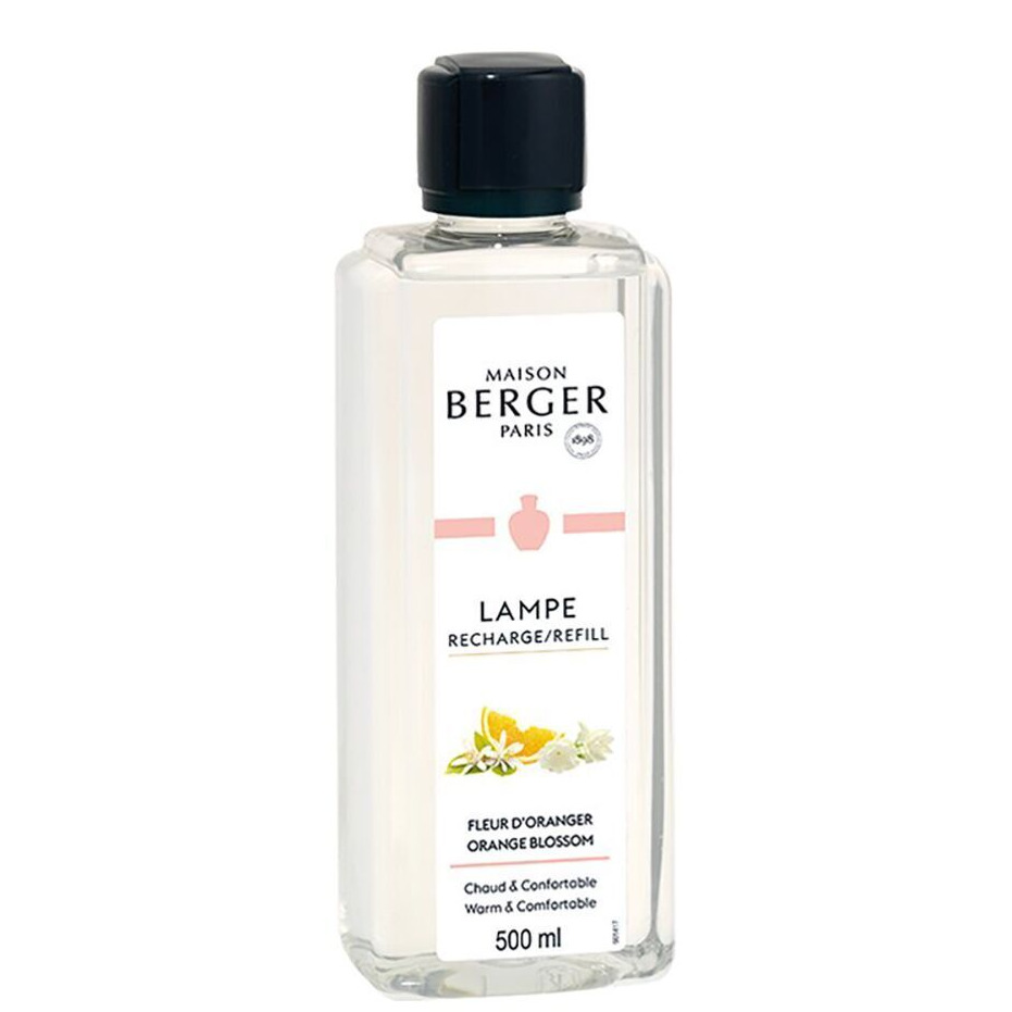 Orangenblüte Lampen-Nachfüller 500 ml Maison Berger Paris Nachfüller mit Etikett Orangenblüte und Füllmenge 500 ml