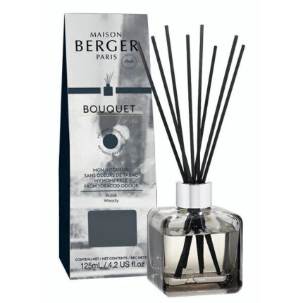 Maison Berger Bouquet Diffuser mit Verpackung auf einem Wohnzimmertisch