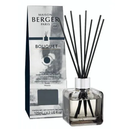 Maison Berger Bouquet Diffuser mit Verpackung auf einem Wohnzimmertisch