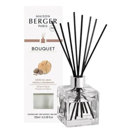 Verpackter Maison Berger Paris Bouquet-Diffuser mit transparentem Flakon und Duftstäbchen