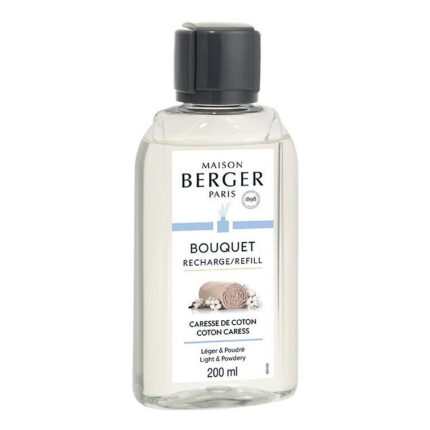 Flakon mit Maison Berger Paris Bouquet Nachfüller Caresse de Coton, 200 ml