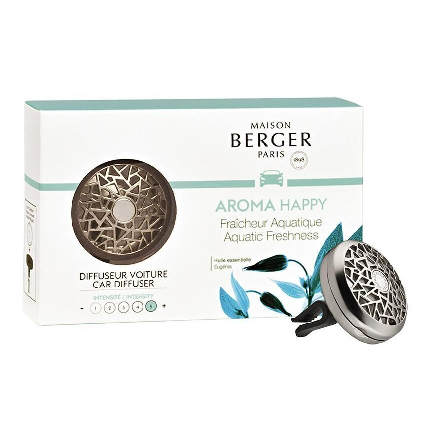 Aroma Happy Verpackung Verpackung des Maison Berger Paris Aroma Happy Autodiffusors