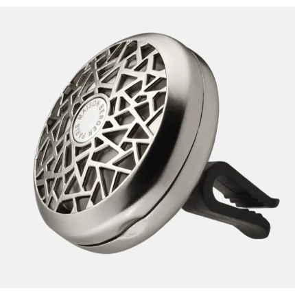 Runder Autodiffusor mit geometrischem Gitter und Maison Berger Paris Logo