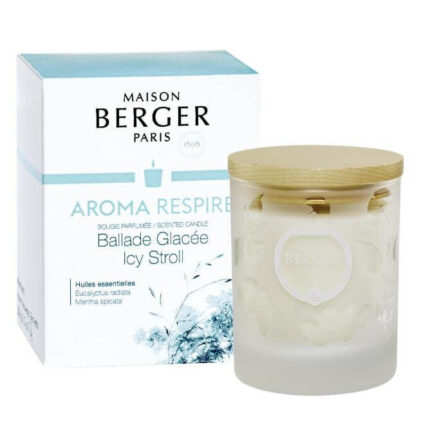 Maison Berger Paris Duftkerze mit Verpackung und Holzdeckel
